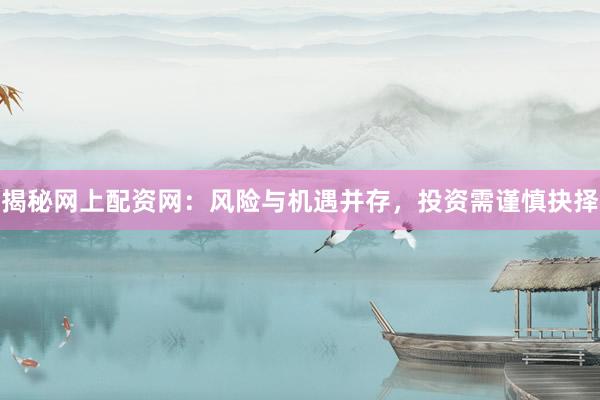 揭秘网上配资网：风险与机遇并存，投资需谨慎抉择